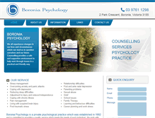 Tablet Screenshot of boroniapsychology.com.au